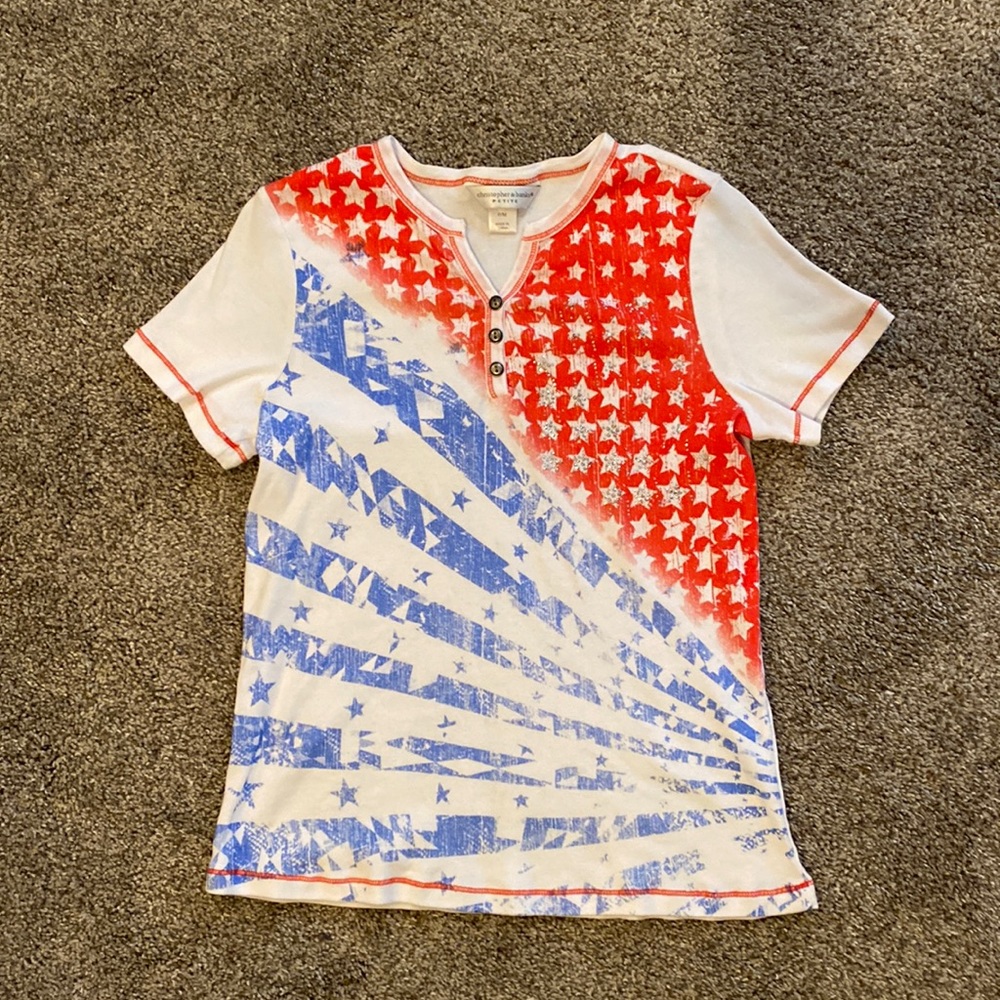 Christopher & Banks Red, White, & Blue Shirt